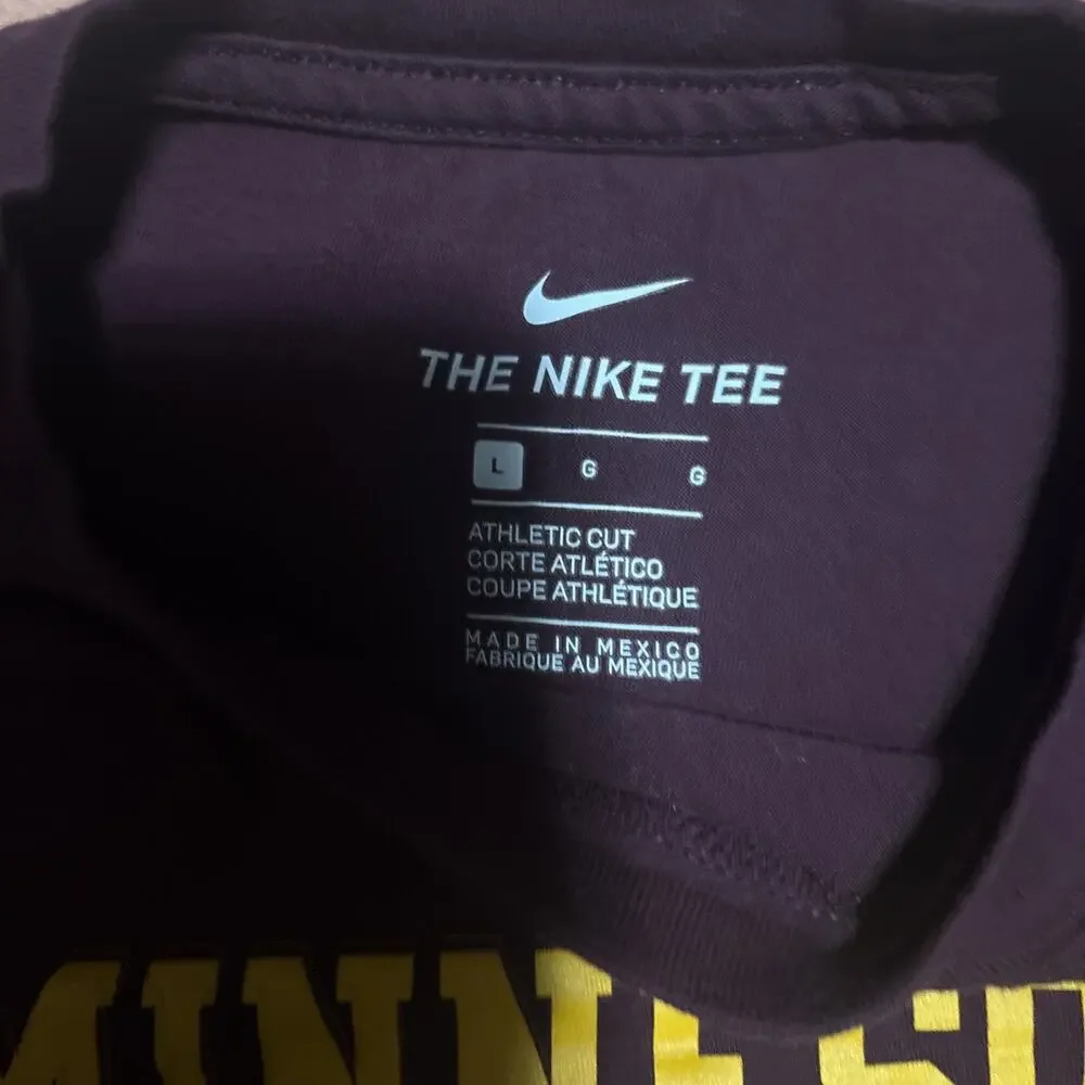 University Of Minnesota Golden Gophers Football Long Sleeve Nike Youth Large